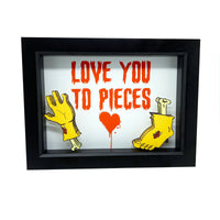 Love You To Pieces 3D Art