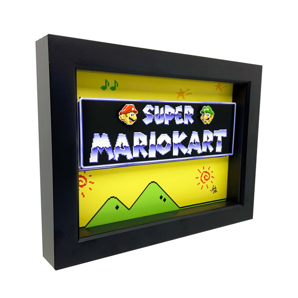 Super Mario Kart Logo 3D Art