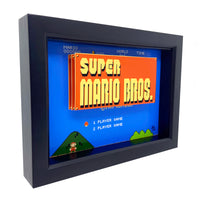Super Mario Bros Title Screen 3D Art