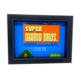 Super Mario Bros Title Screen 3D Art