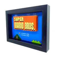 Super Mario Bros Title Screen 3D Art