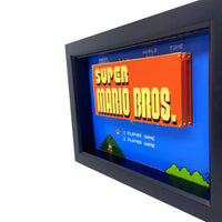 Super Mario Bros Title Screen 3D Art