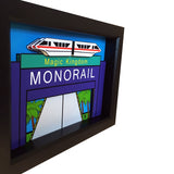 Monorail Sign 3D Art