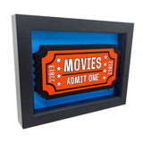 Admit One Movie Ticket 3D Art