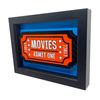 Admit One Movie Ticket 3D Art