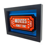 Admit One Movie Ticket 3D Art
