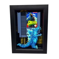 NES Godzilla 3D Art