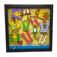 Topless Beach 3D Art