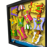 Topless Beach 3D Art