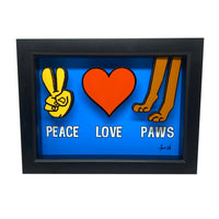 Peace Love Paws 3D Art