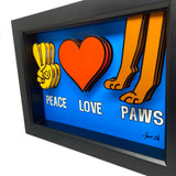 Peace Love Paws 3D Art