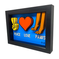 Peace Love Paws 3D Art