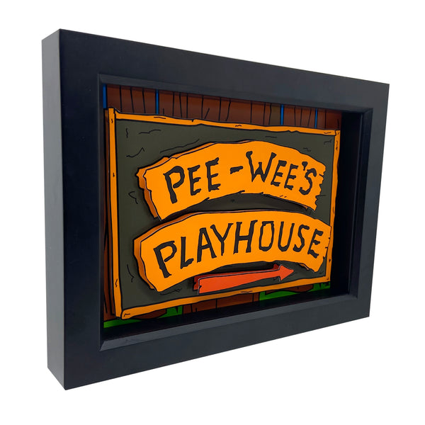 Pee Wee's Playhouse Sign 3D Art