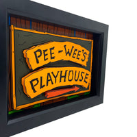 Pee Wee's Playhouse Sign 3D Art