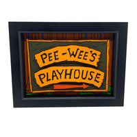 Pee Wee's Playhouse Sign 3D Art