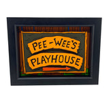 Pee Wee's Playhouse Sign 3D Art