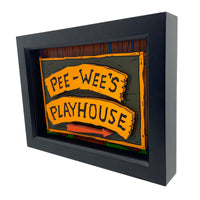 Pee Wee's Playhouse Sign 3D Art