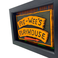Pee Wee's Playhouse Sign 3D Art