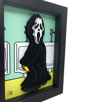 Scream Bathroom 3D Art