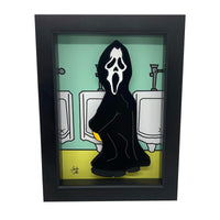 Scream Bathroom 3D Art