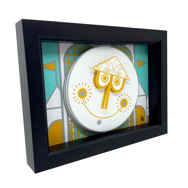 Small World Clock 3D Art