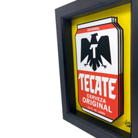 Tecate Beer Can 3D Art