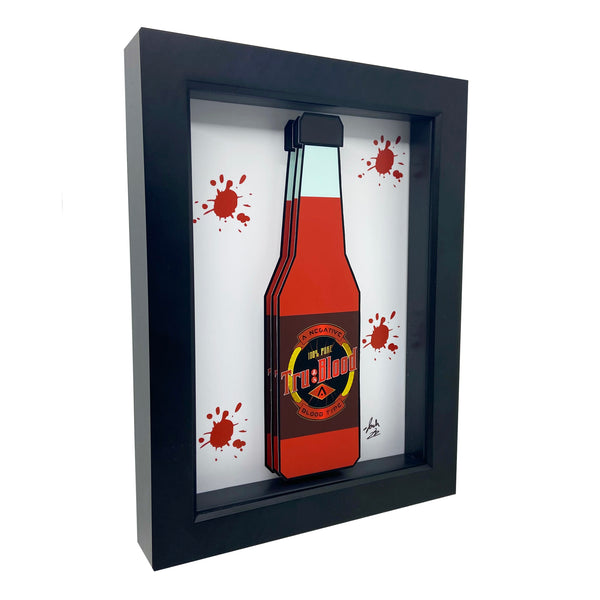 Tru Blood Bottle 3D Art