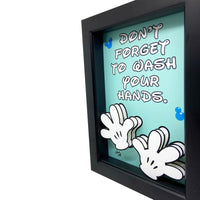 Cartoon Gloves Wash Your Hands 3D Art